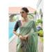 Picture of Sightly Cotton Dark Sea Green Saree