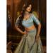 Picture of Elegant Silk Steel Blue Lehenga Choli
