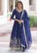 Picture of Delightful Silk Dark Slate Blue Readymade Gown