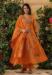 Picture of Splendid Chiffon Orange Readymade Salwar Kameez