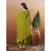 Picture of Elegant Silk Olive Readymade Salwar Kameez