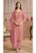 Picture of Chiffon Light Coral Straight Cut Salwar Kameez