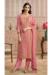 Picture of Chiffon Indian Red Straight Cut Salwar Kameez
