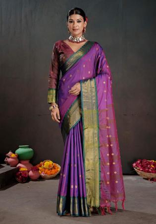 Picture of Appealing Silk Purple Saree