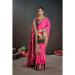 Picture of Appealing Silk Medium Violet Red Saree