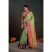 Picture of Ravishing Silk Dark Olive Green Saree