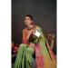 Picture of Ravishing Silk Dark Olive Green Saree