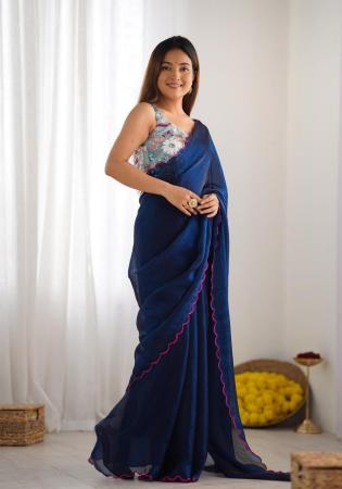 Picture of Wonderful Silk Medium Purple Saree