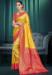 Picture of Sightly Silk Dark Golden Rod Saree