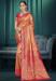 Picture of Beautiful Silk Dark Salmon Saree