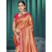 Picture of Beautiful Silk Dark Salmon Saree