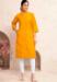 Picture of Admirable Cotton Yellow Kurtis & Tunic