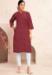 Picture of Radiant Cotton Maroon Kurtis & Tunic