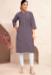 Picture of Alluring Cotton Grey Kurtis & Tunic
