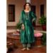 Picture of Beautiful Chiffon Forest Green Readymade Salwar Kameez