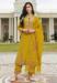 Picture of Cotton Dark Golden Rod Straight Cut Salwar Kameez
