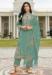 Picture of Beautiful Cotton Cadet Blue Straight Cut Salwar Kameez