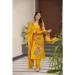 Picture of Fine Crepe Orange Readymade Salwar Kameez