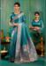 Picture of Grand Satin & Silk Teal Saree
