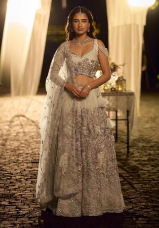 Picture of Bewitching Net Azure Lehenga Choli