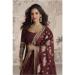 Picture of Lovely Silk Maroon Readymade Gown