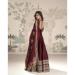 Picture of Lovely Silk Maroon Readymade Gown