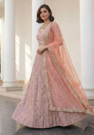Picture of Admirable Silk Rosy Brown Lehenga Choli