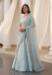 Picture of Well Formed Silk Alice Blue Lehenga Choli
