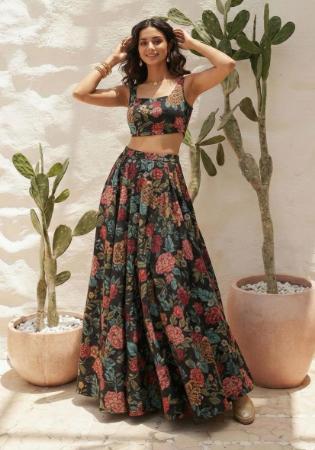 Picture of Splendid Silk Black Lehenga Choli