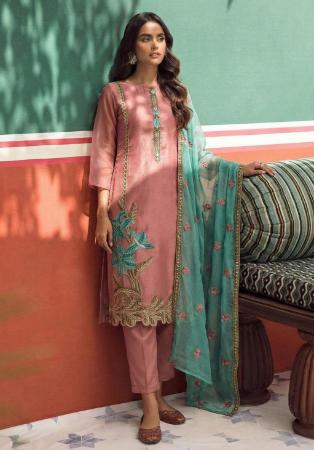 Picture of Magnificent Silk Pink Readymade Salwar Kameez