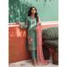 Picture of Gorgeous Silk Steel Blue Readymade Salwar Kameez