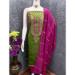 Picture of Rayon Dark Olive Green Straight Cut Salwar Kameez