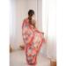 Picture of Pretty Chiffon Indian Red Saree