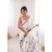 Picture of Superb Chiffon Off White Saree
