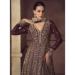 Picture of Graceful Chiffon Brown Straight Cut Salwar Kameez
