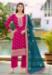 Picture of Excellent Chiffon Pink Straight Cut Salwar Kameez