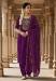 Picture of Pleasing Chiffon Purple Straight Cut Salwar Kameez