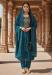 Picture of Charming Chiffon Teal Straight Cut Salwar Kameez