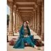 Picture of Charming Chiffon Teal Straight Cut Salwar Kameez