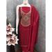 Picture of Graceful Chiffon Maroon Straight Cut Salwar Kameez
