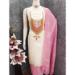 Picture of Pretty Chiffon White Straight Cut Salwar Kameez
