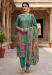 Picture of Charming Chiffon Dark Cyan Straight Cut Salwar Kameez
