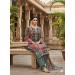 Picture of Chiffon Slate Grey Straight Cut Salwar Kameez