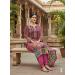 Picture of Chiffon Rosy Brown Straight Cut Salwar Kameez