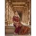 Picture of Beautiful Chiffon Maroon Straight Cut Salwar Kameez