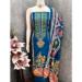 Picture of Excellent Chiffon Navy Blue Straight Cut Salwar Kameez