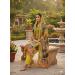 Picture of Delightful Chiffon Orange Straight Cut Salwar Kameez