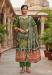 Picture of Chiffon Olive Drab Straight Cut Salwar Kameez