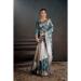 Picture of Stunning Silk Dark Slate Grey Saree