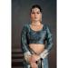 Picture of Stunning Silk Dark Slate Grey Saree